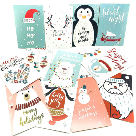 christmas postcard postcards festive stationery uk cute cards retro style vintage 1950s uk