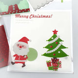 xmas cello cellophane bags cute kawaii packaging materials supplies uk festive christmas deer santa rudolph gold foil bag bear snowmen