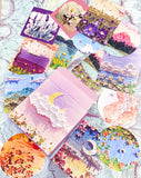 oil painting seascape landscape picture paintings stickers sticker flakes pack of 34 large box beautiful vibrant floral flowers uk stationery cute kawaii
