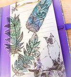 feather feathers plastic clear stained glass pretty bookmarks book mark bookmark uk gift gifts kawaii cute stationery