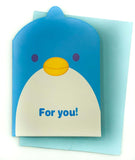 Just 20p! Kawaii Animal  MINI GREETINGS CARD & ENVELOPE