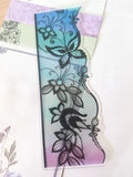 butterfly butterflies floral flowers flower plastic clear bookmark bright rainbow uk cute kawaii stationery pretty gift gifts