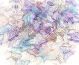 acrylic ab aurora borealis iridescent butterfly beads butterflies bead bundle uk cute kawaii craft supplies pink lilac purple blue clear