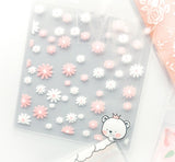 pink and pretty floral spring cello cellophane bag bags clear printed packaging supplies cat cats bunny rabbit rabbits easter rose cherry blossom uk