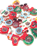 christmas shaker resin charm charms festive craft supplies uk cute kawaii glitter pendant