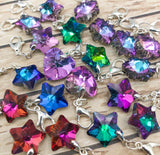 rainbow colour colours glass heart star snowflake planner charm clip uk cute kawaii planning charms clips stitch markers