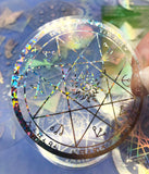 laser lazer holo holographic large sticker stickers flake flakes rainbow colours iridescent foil pack moon mystical magic magical uk cute kawaii stationery silver plastic clear