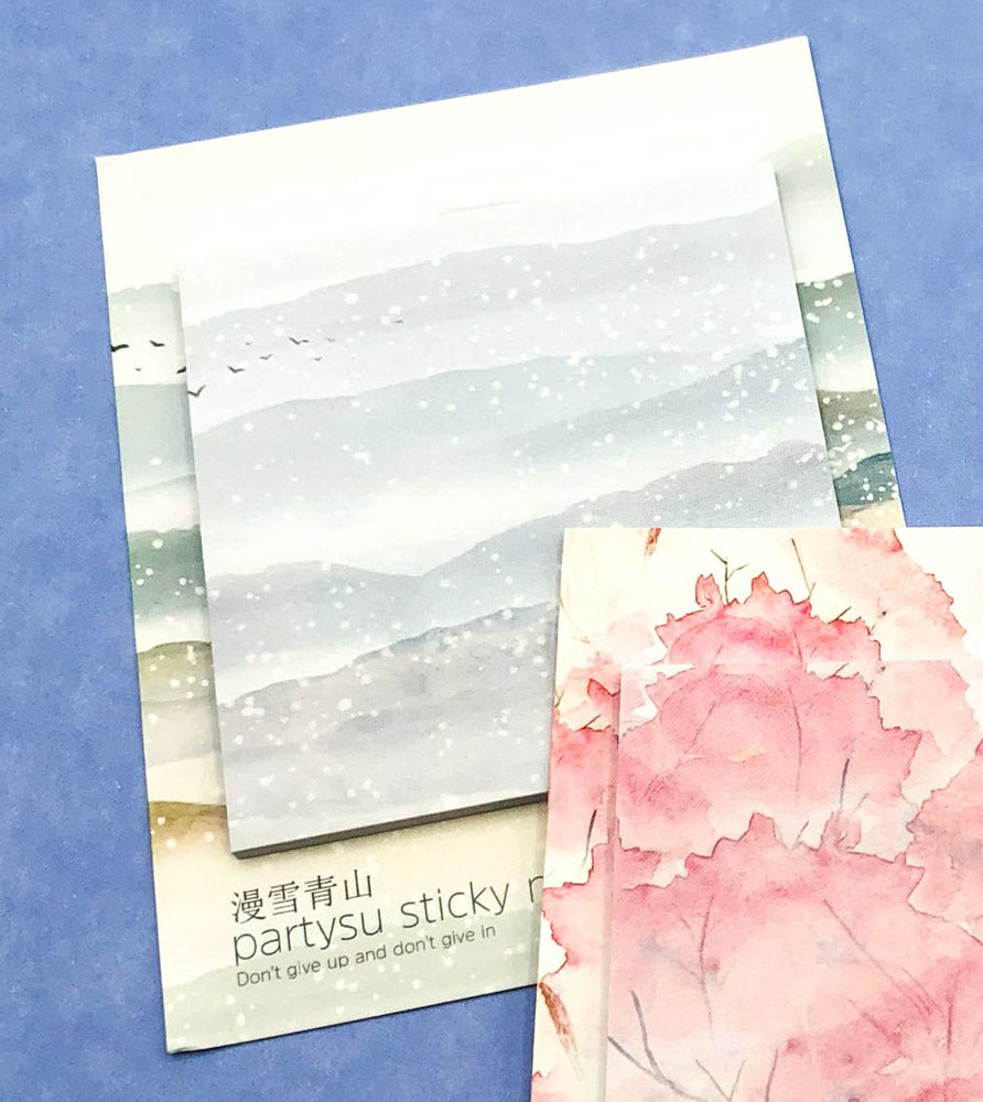 Nature Sticky Memo Pad- palm leaves