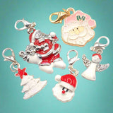 uk cute planner planning charm charms clips clip christmas santa tree trees white pink angel rhinestone red handmade