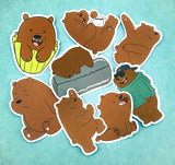 cute waterproof vinyl laptop sticker stickers large pvc plastic animals panda sloth sloths bear bears bundle uk kawaii stationery gifts