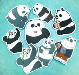 cute waterproof vinyl laptop sticker stickers large pvc plastic animals panda sloth sloths bear bears bundle uk kawaii stationery gifts