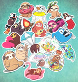 cute waterproof vinyl laptop sticker stickers large pvc plastic animals panda sloth sloths bear bears bundle uk kawaii stationery gifts