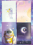luminous postcard post card postcards space galaxy ocean dream magic magical glow in the dark glowing cards uk cute kawaii stationery bundle
