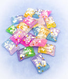 kawaii candy sweet sweets glitter glittery fb flatback flat back resin resins cabochon decoden uk craft supplies pink lilac purple stars hearts pretty bright