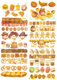 washi paper strips sheets cute kawaii designs colour themed uk stationery pink purple grey monochrome brown green