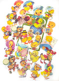 ducks duckings spring springtime pet clear plastic sticker sticker flakes pack of 40 20 large clear easter yellow cute kawaii stationery uk