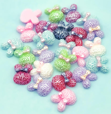Just 5p! Pearly Bunny Resin FB Individual (8 Colours)
