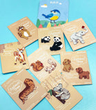 cute animal iron on applique fabric patch patches gift gifts squirrel dog dogs raccoon raccoons panda pandas elephant elephants blue tit birds bird deer