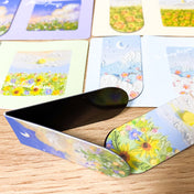 famous painting artistic pretty magnetic bookmark bookmarks fold over set moon sky flower flowers floral sunflower uk cute kawaii gift gifts stationery art