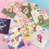 iron on applique embroidered embroidery patch patches appliques pack gift gifts animal dog cat rabbit bunny bird birds astronaut space man cherry blossom floral uk kawaii cute