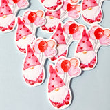 pink cute kawaii gnome gnomes gonk gonks planar flatback flat back fb flatbacks balloons balloon heart hearts valentine uk craft supplies pretty sweet love
