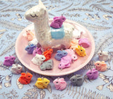 3d chunky rabbit bunny rabbits bunnies resin charm charms pendants pendant lilac blue white pale pink cute kawaii craft supplies easter spring