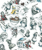 alice in wonderland 40 sticker flake flakes pack planner stickers