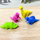 cute kawaii dino dinsoaur eraser blue green yellow pink uk gift gifts stationery kids children fun small cerise hot erasers stocking filler fillers