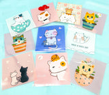 cat cats cello cellophane bag bags plastic treat kitty kitten kawaii packaging bundle bundles assorted designs flowerpot flower pot cup mug uk packing supplies