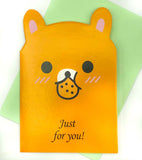 Just 20p! Kawaii Animal  MINI GREETINGS CARD & ENVELOPE