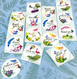 75% OFF Flora & Fauna Large Thank You Sticker Seals 38mm Set of 10