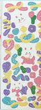 holo holographic glitter glittery bunny rabbit bunnies rabbits stationery sticker stickers sheet cute kawaii uk flower flowers bow bows scroll easter