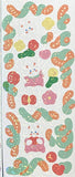 holo holographic glitter glittery bunny rabbit bunnies rabbits stationery sticker stickers sheet cute kawaii uk flower flowers bow bows scroll easter