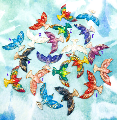 Smaller Beautiful Bird Gold Detail Acrylic FB 29mm -17 Options