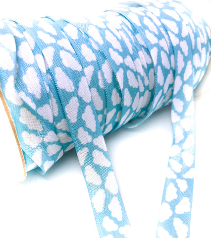 pale blue and white cloud clouds foe elastic ribbon kawaii craft supplies