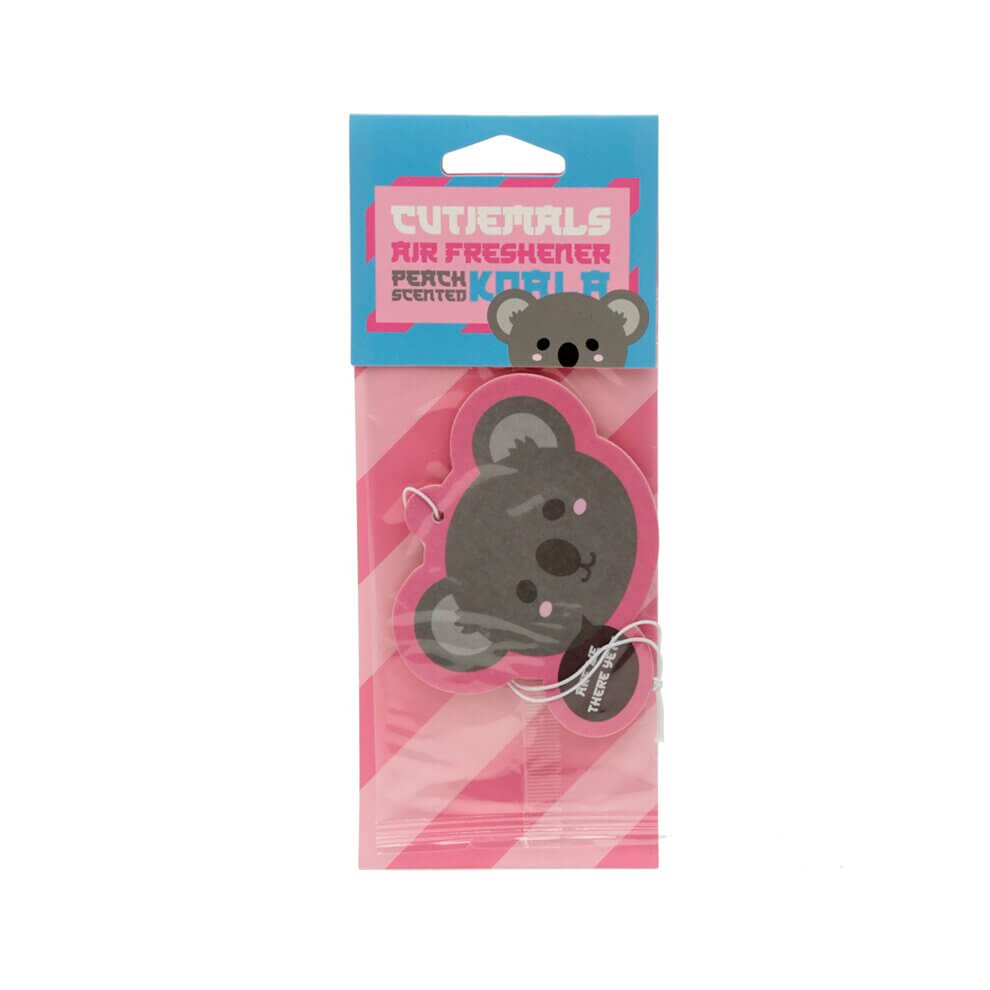 cute kawaii scented car hanging air freshener koala koalas peach pink grey uk gift gifts stocking filler cutiemals scent