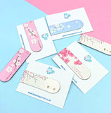 cherry blossom bookmark magnetic bookmarks cute kawaii gifts uk spring blossoms floral book mark cat rabbit turquoise blue white pretty uk kawaii stationery gift gifts flowers spring pink fold over magnet present book lover planner