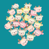 cute glitter deer baby deers head heads glittery resin flatback flat back embellishment cabochon pink yellow turquoise blue green uk craft supplies