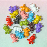 Just 29p!  DINOSAUR METAL Charm -16mm