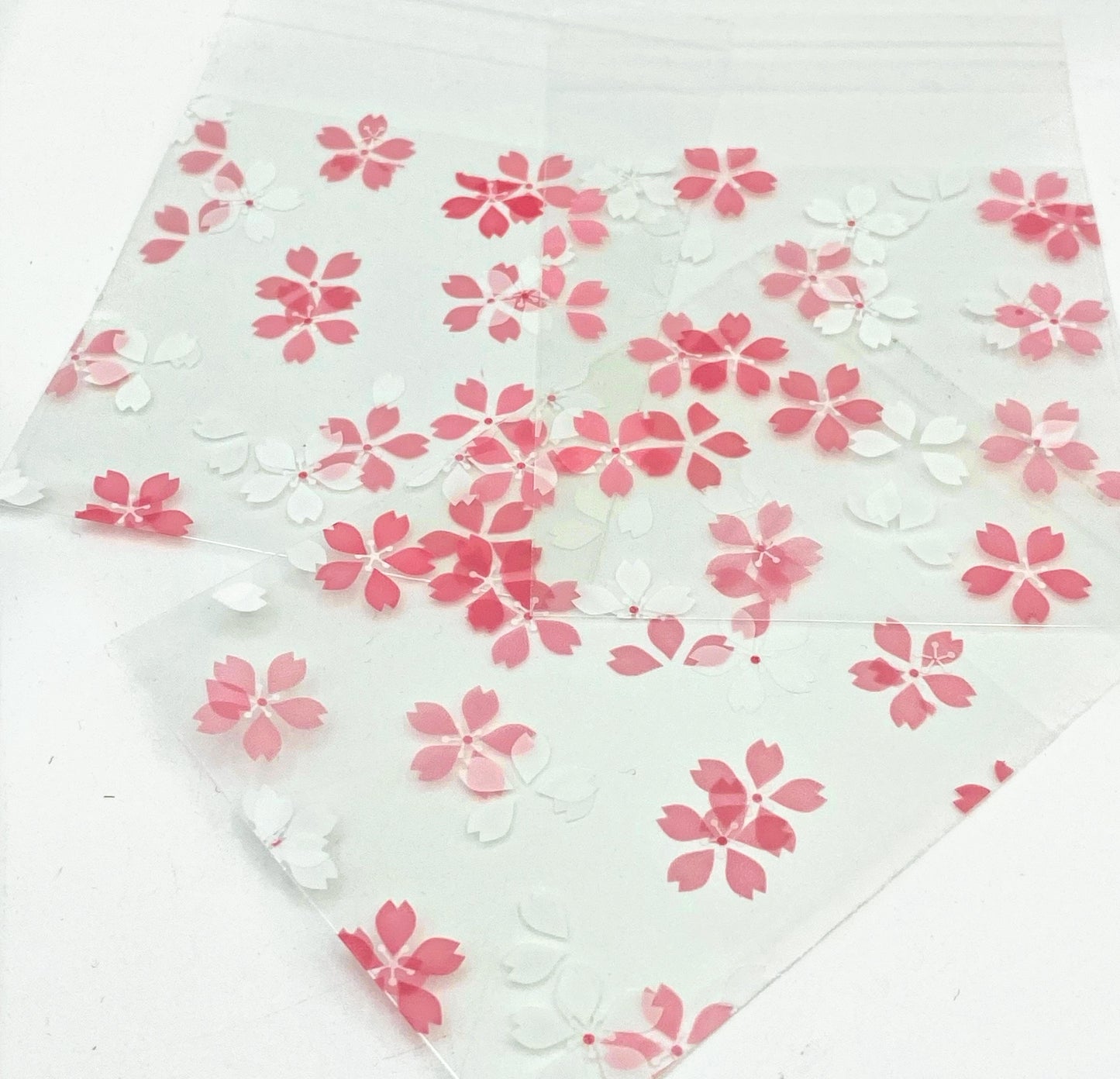Spring/Pink Cellophane Bags Sets of 10- 6 Options