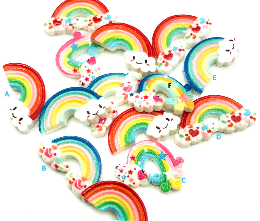 Rainbow Polymer Clay Sprinkles, Kawaii Craft Supplies, Resin Shaker, MiniatureSweet, Kawaii Resin Crafts, Decoden Cabochons Supplies