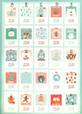 retro vintage style christmas postcard postcards post card cards uk cute kawaii stationery gifts bundle bundles fox snow globe tree bear