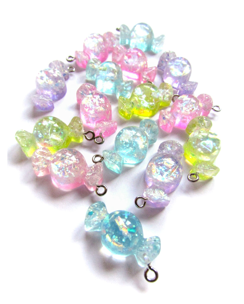 HALF PRICE Sweet Glitter Resin Charm 27mm The Kawaii Squirrel
