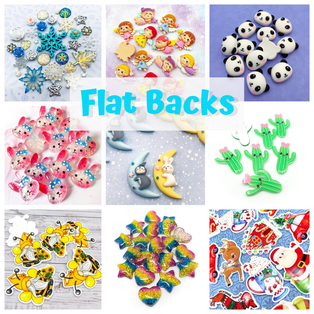 What are flat backs & cabochons?