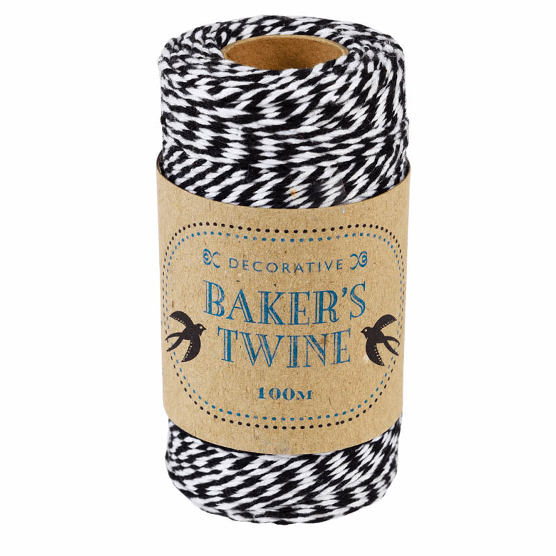 black and white stripe striped baker's twine string bakers uk cute kawaii packaging supplies materials present wrapping gift wrap yard decorative