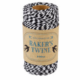 black and white stripe striped baker's twine string bakers uk cute kawaii packaging supplies materials present wrapping gift wrap yard decorative