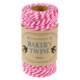 pink and white stripe striped baker's twine string bakers uk cute kawaii packaging supplies materials present wrapping gift wrap yard decorative