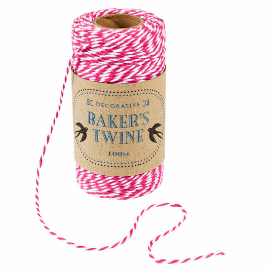 pink and white stripe striped baker's twine string bakers uk cute kawaii packaging supplies materials present wrapping gift wrap yard decorative