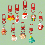 Special Price! CHRISTMAS RED CLIP KEY CHAIN/BAG CHARM