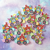 white wood wooden carriage carriages fairytale princess princesses button buttons uk cute kawaii craft supplies large big pretty fairy tale